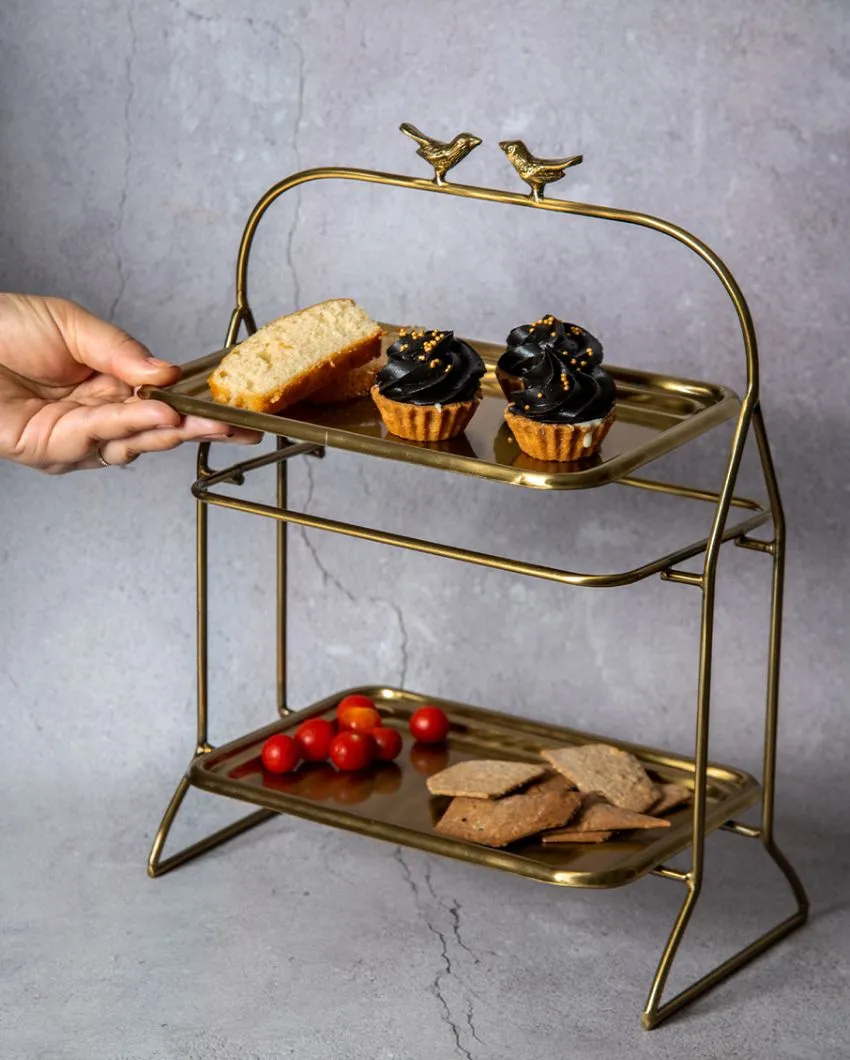 2 Tier Birdie Serving Tray / Platter