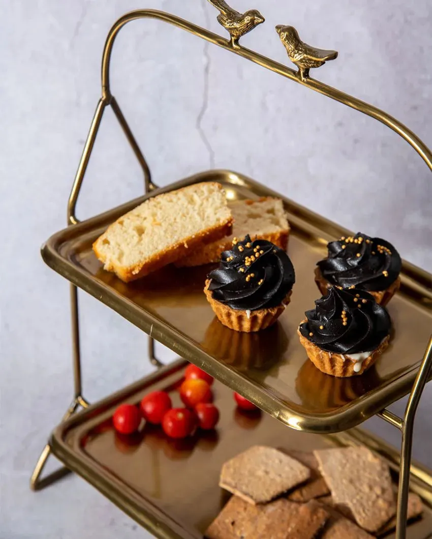 2 Tier Birdie Serving Tray / Platter