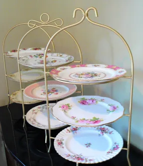 3-Tier Gold Metal Stand