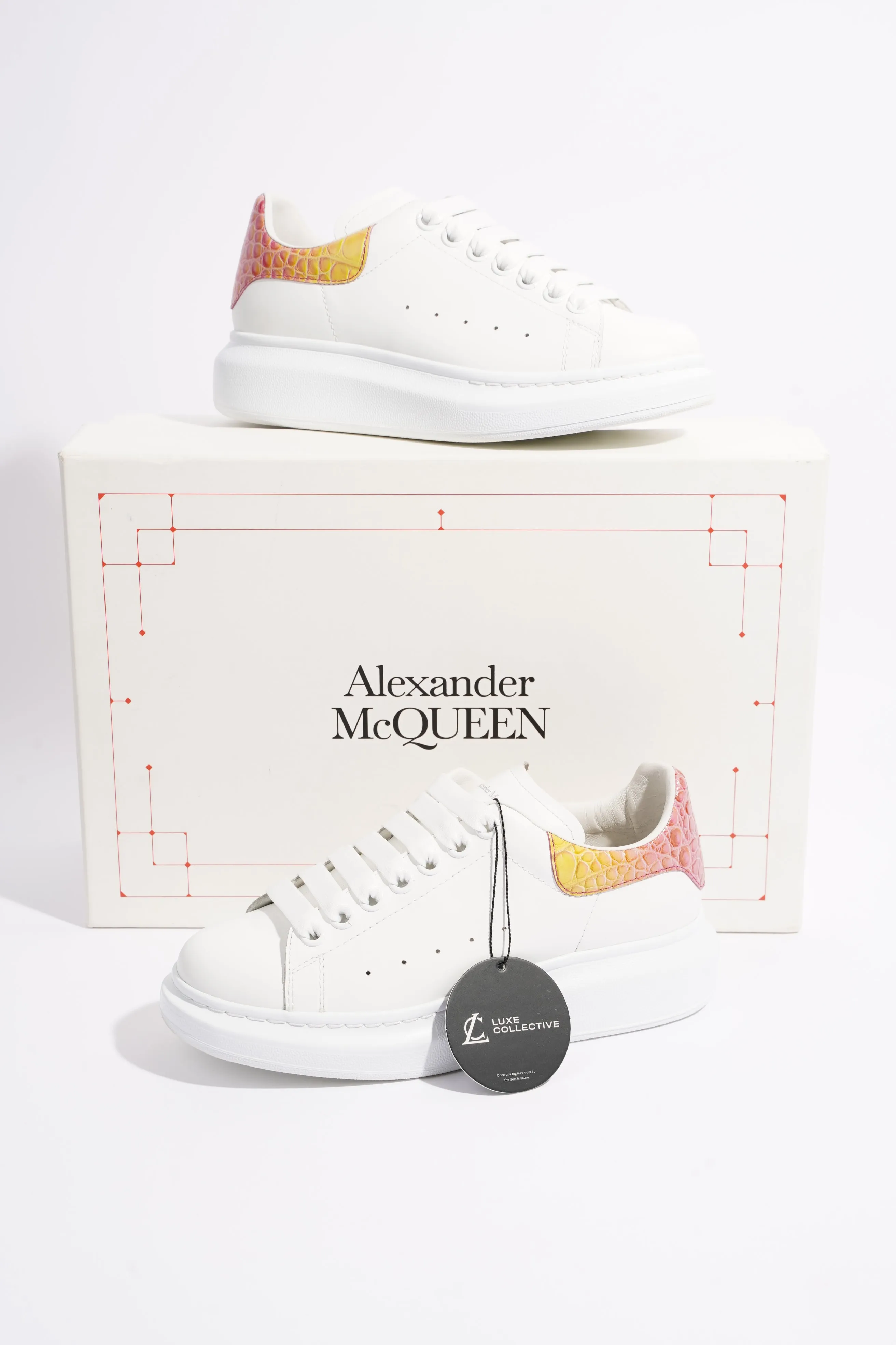 Alexander McQueen Womens Oversized Sneaker Multicolour Tab EU 37.5 / UK 4.5