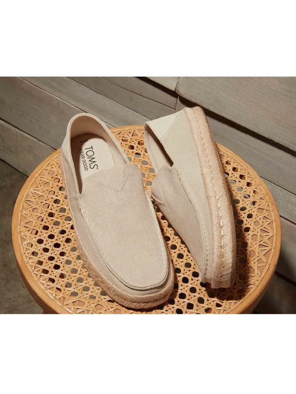 Alonso Loafers Cream Suede Espadrilles