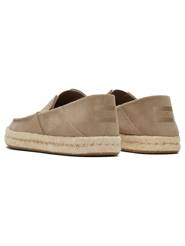 Alonso Loafers Taupe Suede Espadrilles