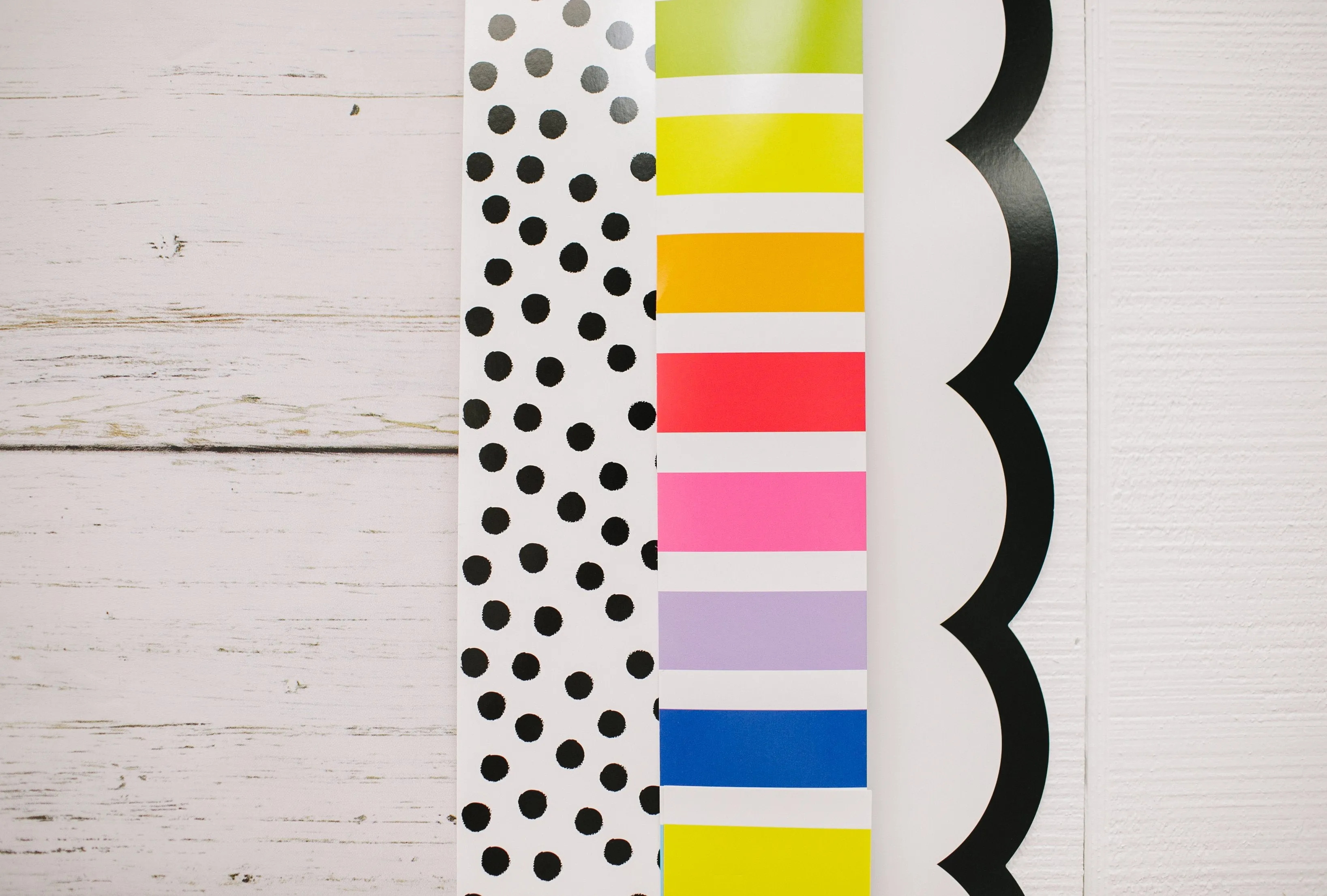 Black and White Painted Dot | Bulletin Board Border | Simply Stylish | Schoolgirl Style