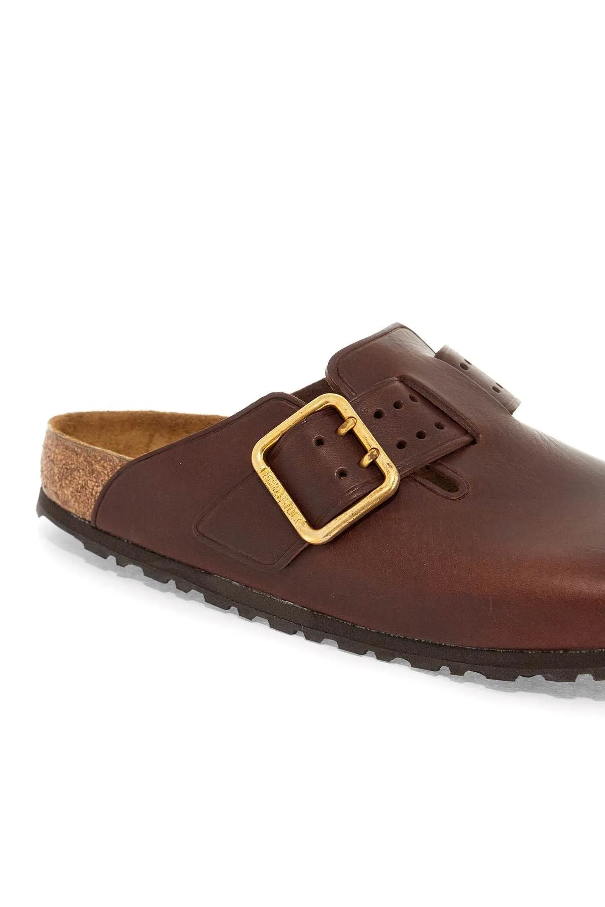 Boston Bold Leather Clog With Sab