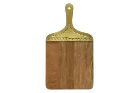 BROWN WOOD GLAM DECORATIVE CUTTING BOARD