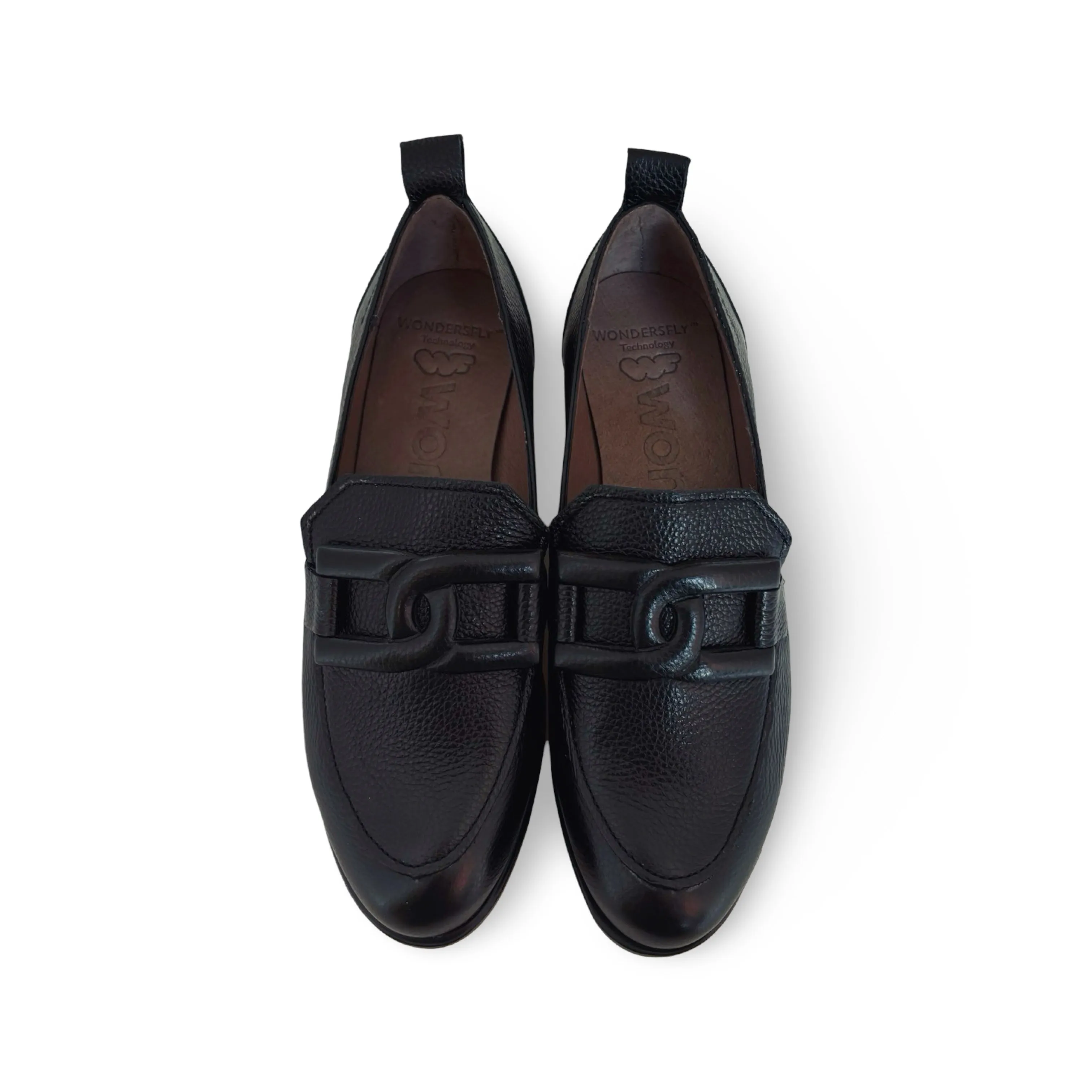 C33303 Black Loafer Wedge