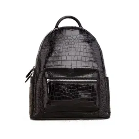 Crocodile Leather Backpack For Women