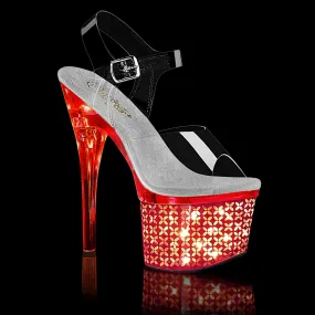 DISCOLITE-708FLP Light Up Platform Exotic Dancer Shoes