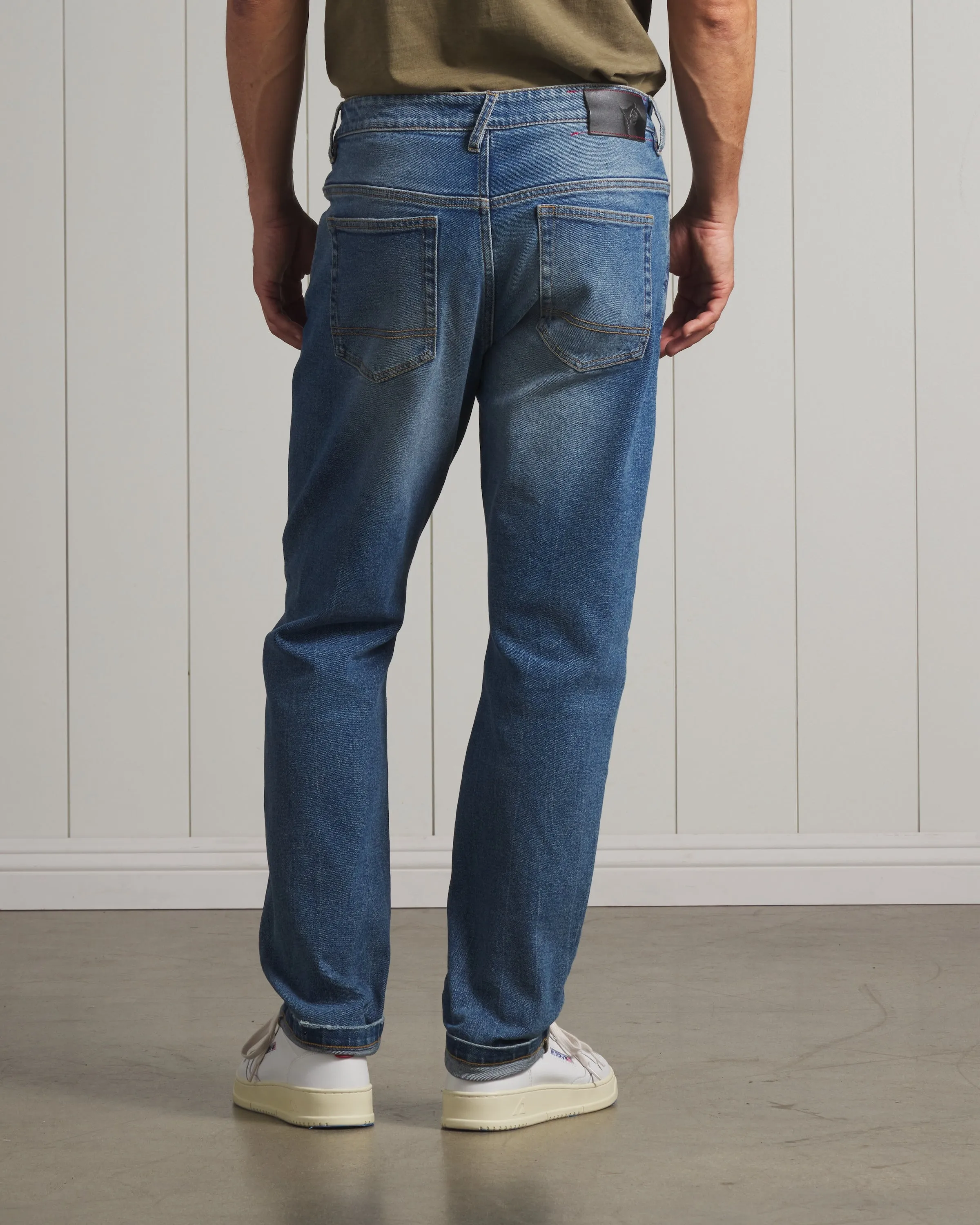 Edward Stretch Straight Fit Denim - Vintage Wash