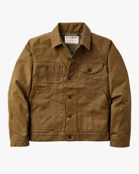 Filson Tin Cloth Short Lined Cruiser Jacket - Dark Tan