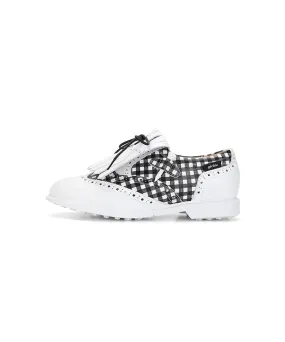 Giclee Tee-In Spikeless Golf Shoes - Black Check