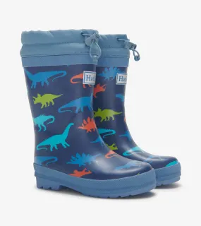 Hatley Dino Silhouettes Sherpa Lined Rain Boots