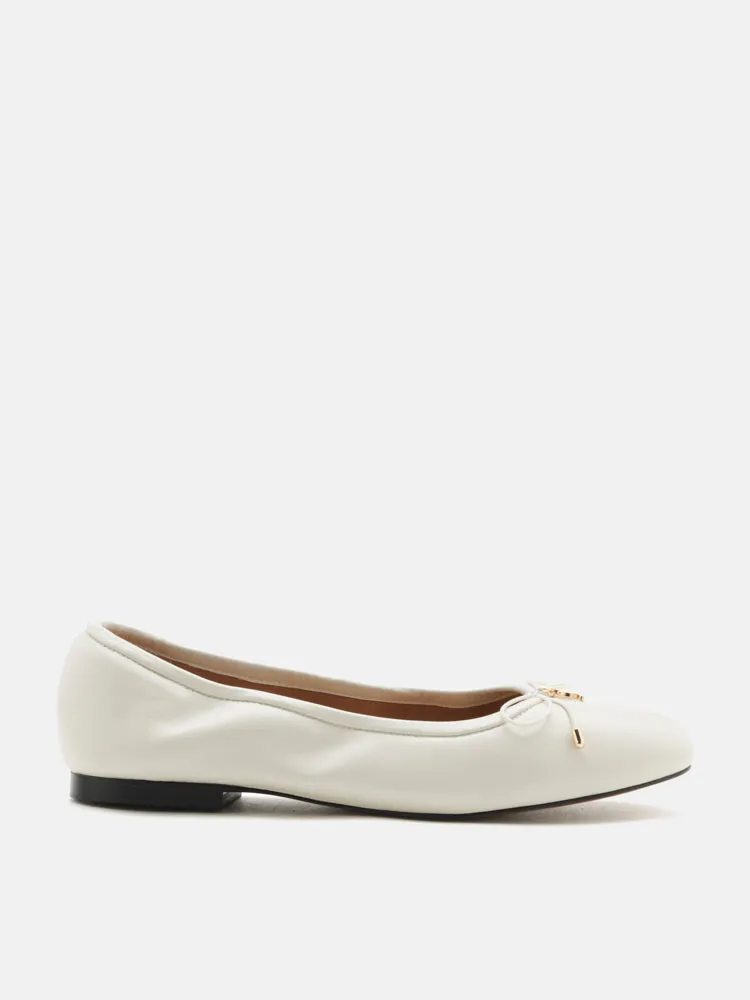 Melanie Accent Bow Ballerinas