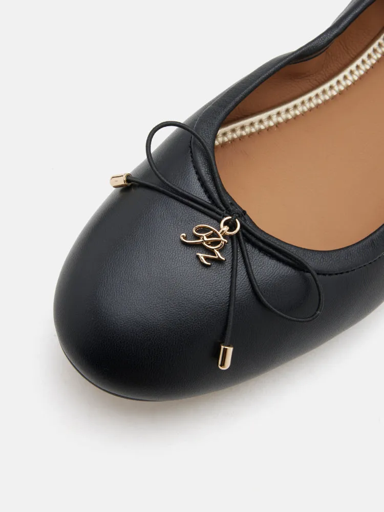 Melanie Accent Bow Ballerinas