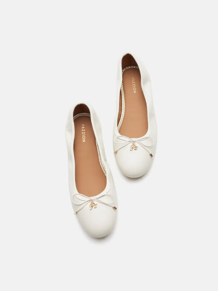 Melanie Accent Bow Ballerinas