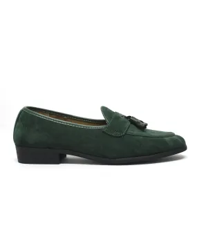 P CROUCH & CO Green Suede