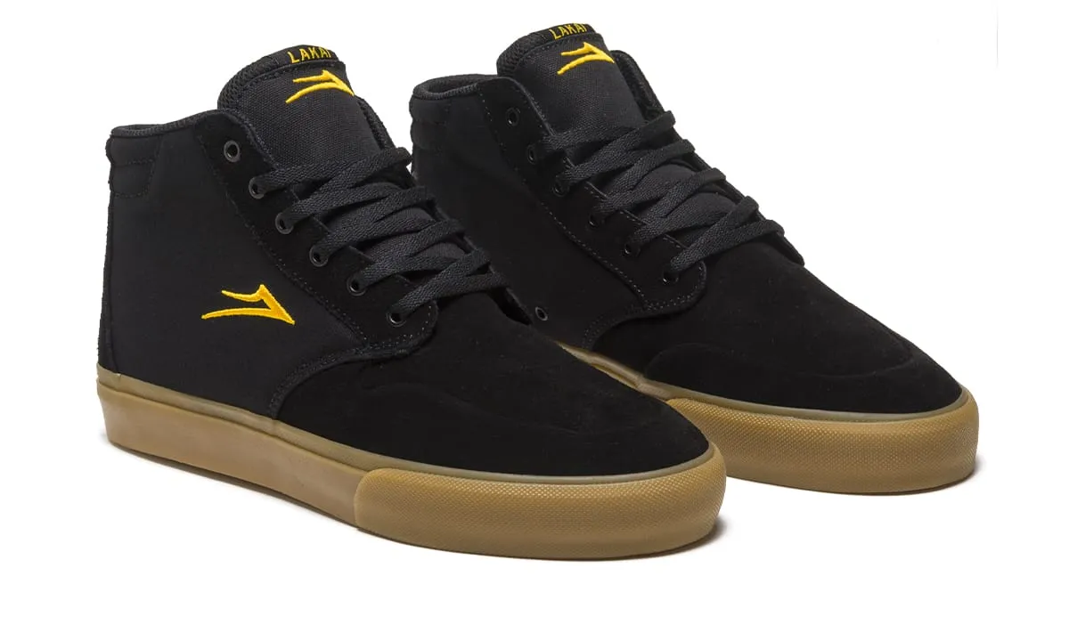 Riley 3 High - Black/Gum Suede