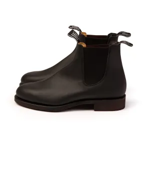 R.M. Williams Gardener Greasy Kip Leather Boot: Black