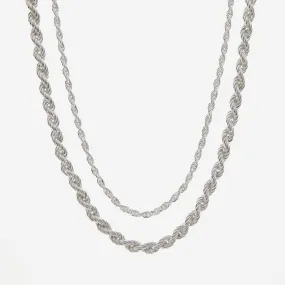 Rope Chain Necklace  | Sterling Silver