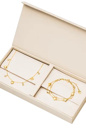 Shining Heart Gift Box 14K Gold Plated