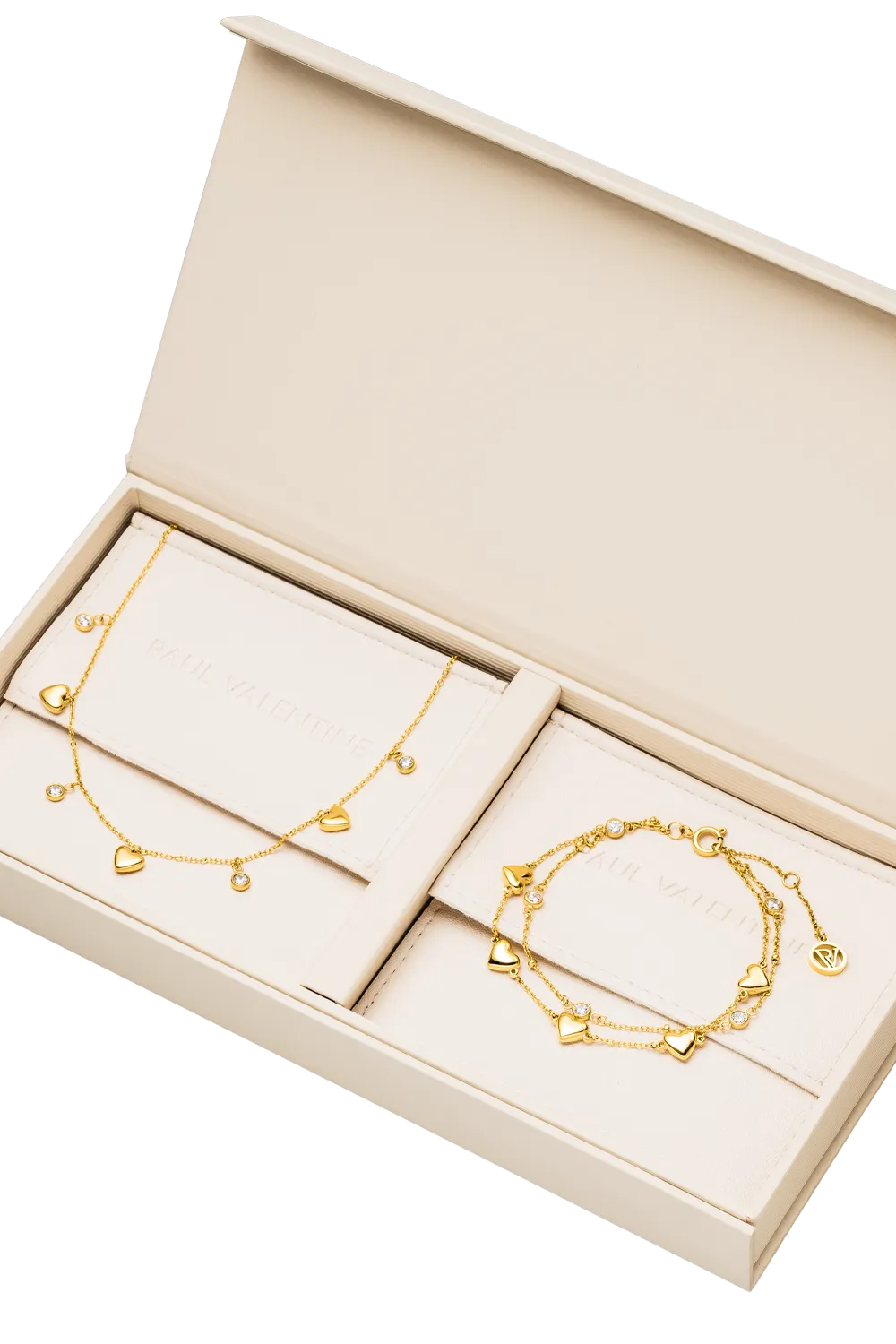 Shining Heart Gift Box 14K Gold Plated