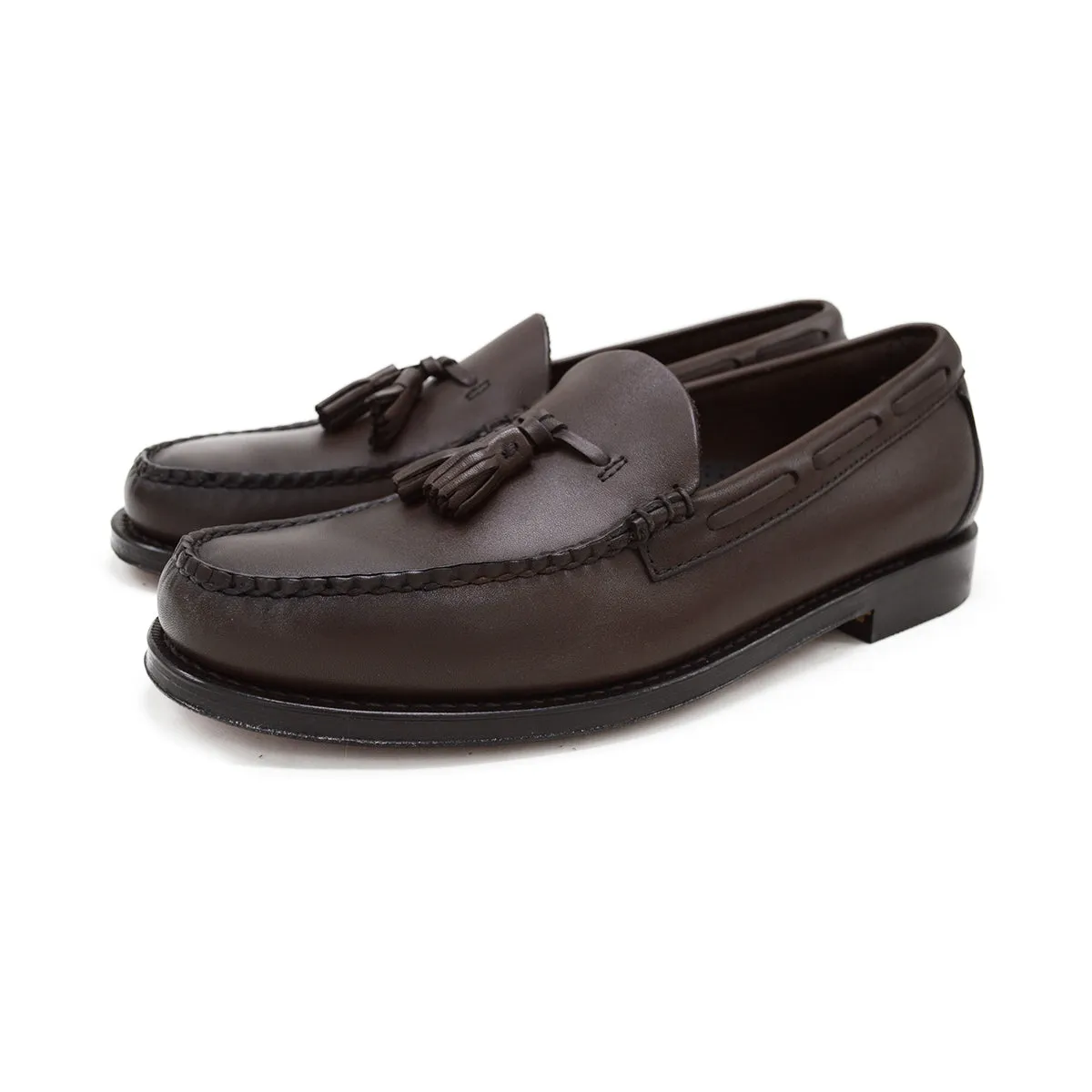 Weejuns Larkin Tassel Loafers Soft Chocolate Leather